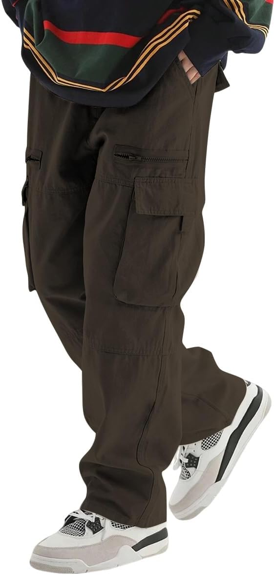 ZAFUL Men's Wild Cargo Pants for Casual Hiking and Style