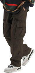 ZAFUL Men's Wild Cargo Pants Loose Fit Y2K - Casual Everyday Trousers