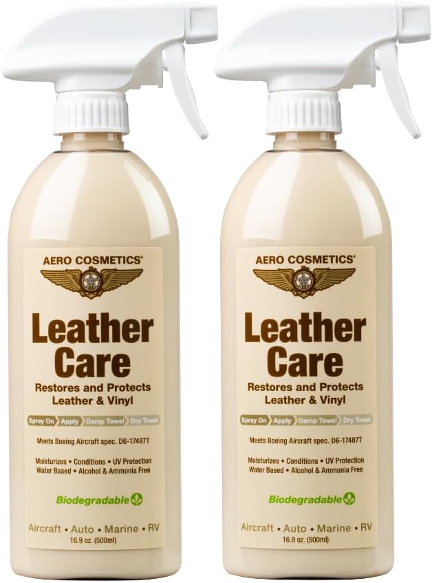 Aero Cosmetics Leather Care 16oz - Protects, Conditions, & Preserves