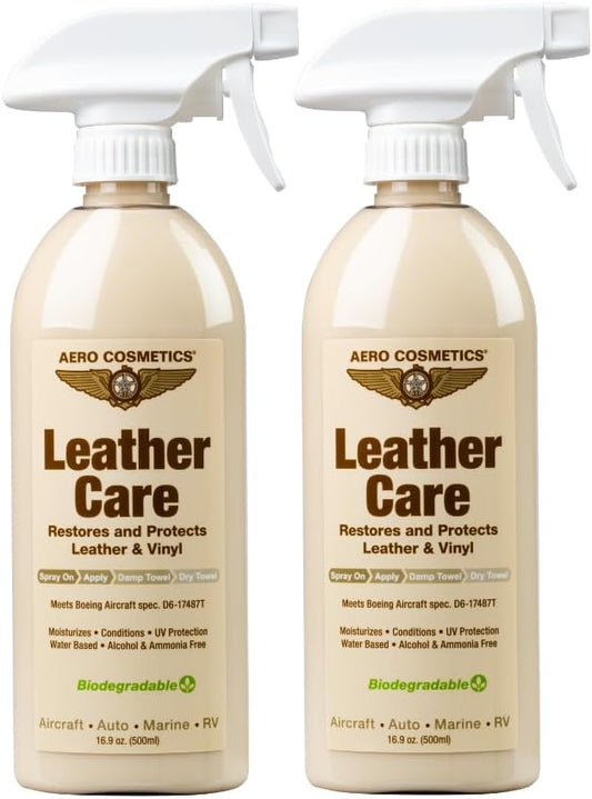 Aero Cosmetics Leather Care 16oz - Protects, Conditions, & Preserves