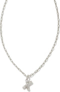 Crystal Letter Short Pendant Necklace - Personalized CZ Initial w
