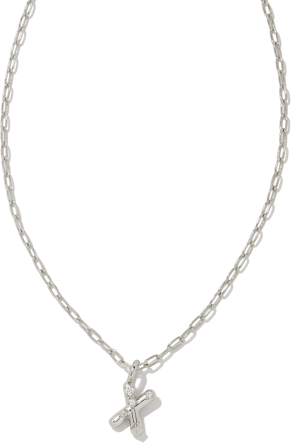Kendra Scott Crystal Letter Short Pendant Necklace for Women