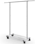 Simple Trending Standard Rod Clothing Garment Rack - Rolling Organizer
