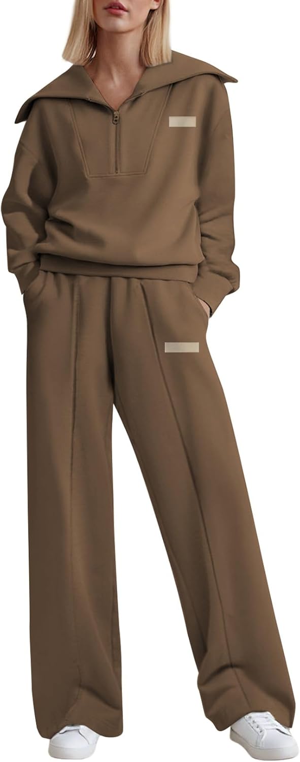 Stylish Two Piece Outfits for Women - Cozy Sweatshirt Set