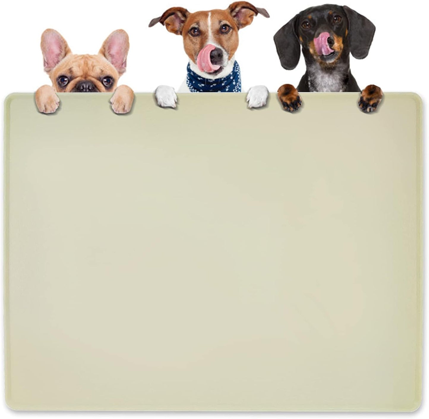 Extra Large Dog Water Mat 39.4 by 29.5in for Pet Bowls