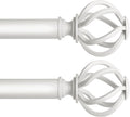 2 Pack Curtain Rod 32 to 58 in Telescoping Drapery Rods - Smooth