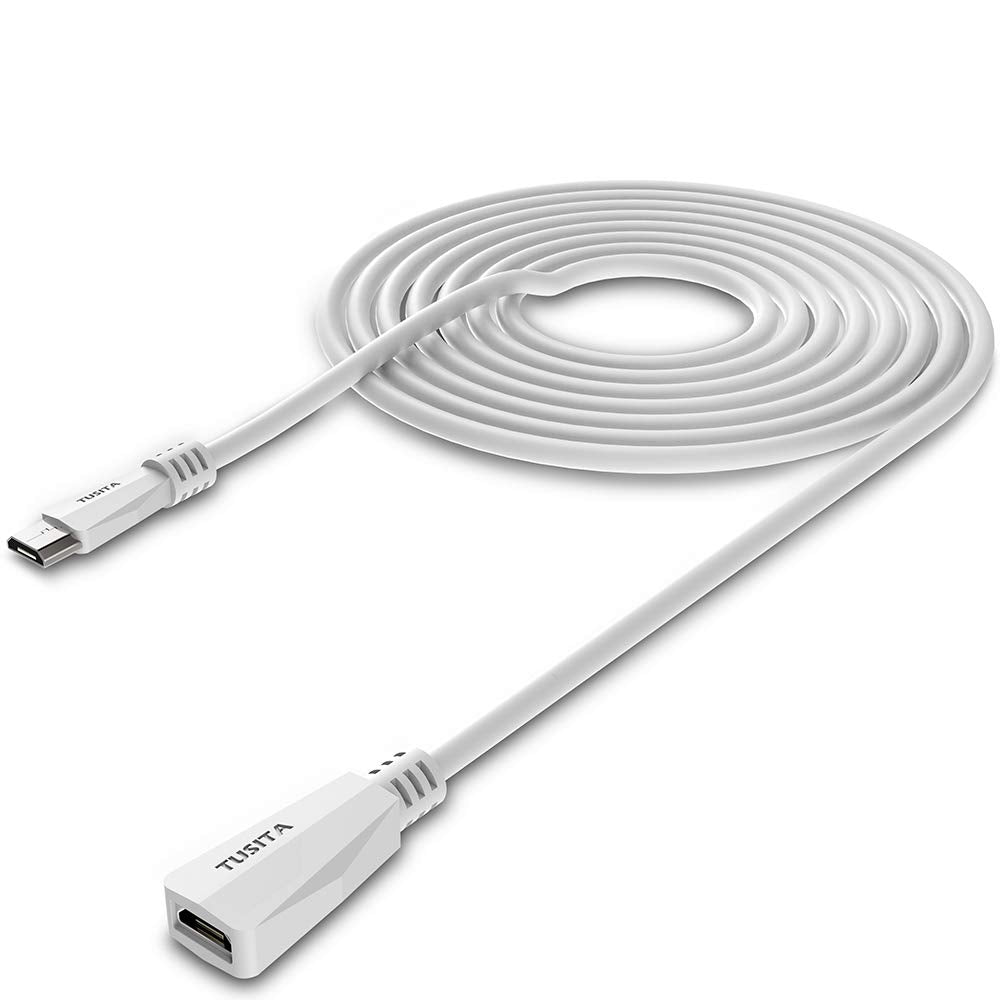 TUSITA 20ft Micro USB Extender - Enhance Camera Placement