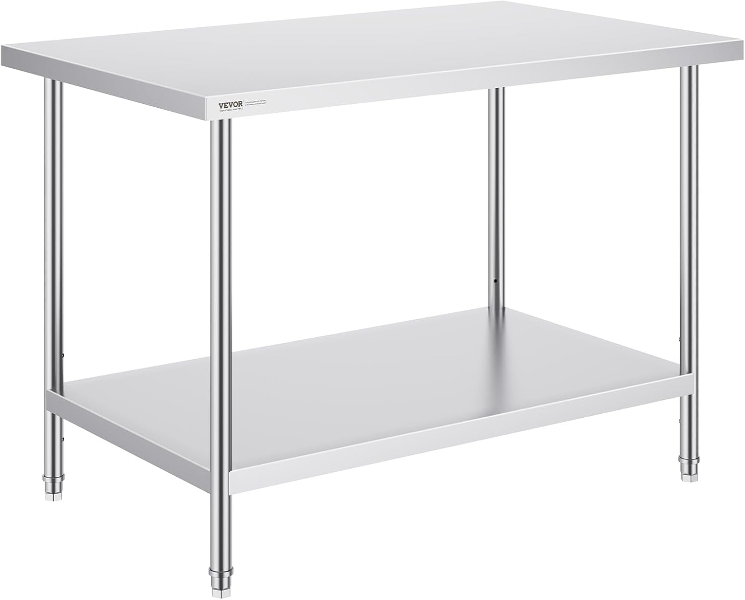 VEVOR Stainless Steel Prep Table for Kitchen and Garage Use