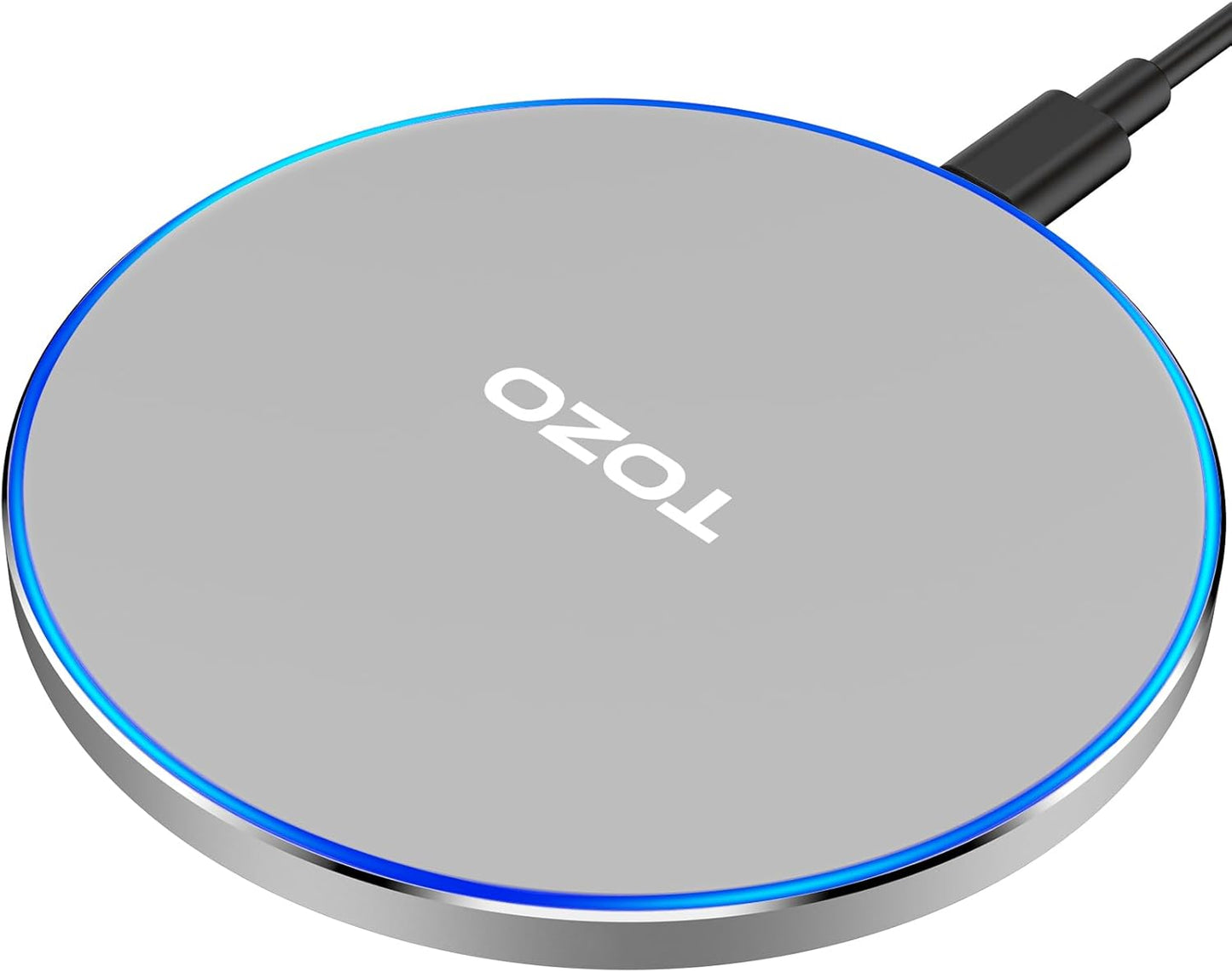 TOZO 2025 Upgraded 15W Fast Wireless Charger - iPhone & Samsung Compatible