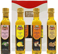 BASSO 1904 Infused Olive Oil Gift Box Set - Gourmet 4-Bottle Tasting