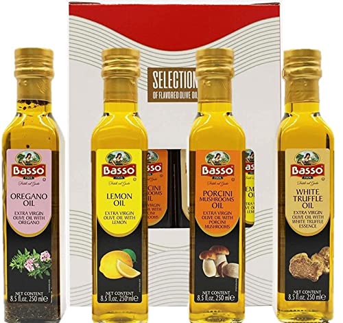 Basso Gourmet Italian Tasting Set - Infused Olive Oil Gift Box