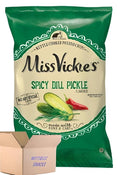 Miss Vickie's Pickle Kettle Chips Spicy Pickle 24CT - Tangy Snack Pack