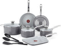 T-fal Fresh Gourmet Recycled Ceramic Non Stick Cookware Set 12 Piece