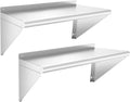 Stainless Steel Shelf 12in x 24in - 2 Pack for Heavy Duty Use