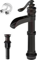 Vessel Sink Faucet Oil Rubbed Bronze Waterfall - Farmhouse Style