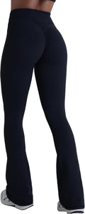 Sunzel Flared Leggings for Women with Pockets - Butt Lifting Fit