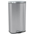 8 Gallon Stainless Steel Trash Can with Lid and Pedal - Soft Close