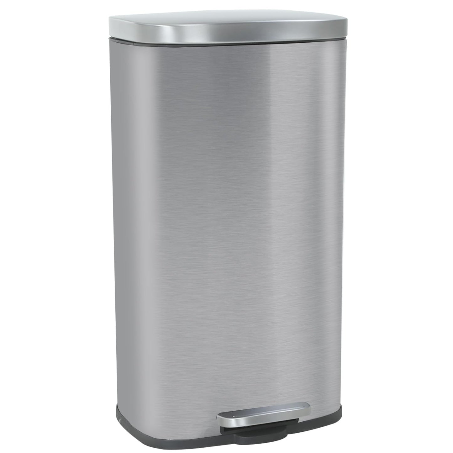 8 Gallon Stainless Steel Trash Can with Lid for Home & Office
