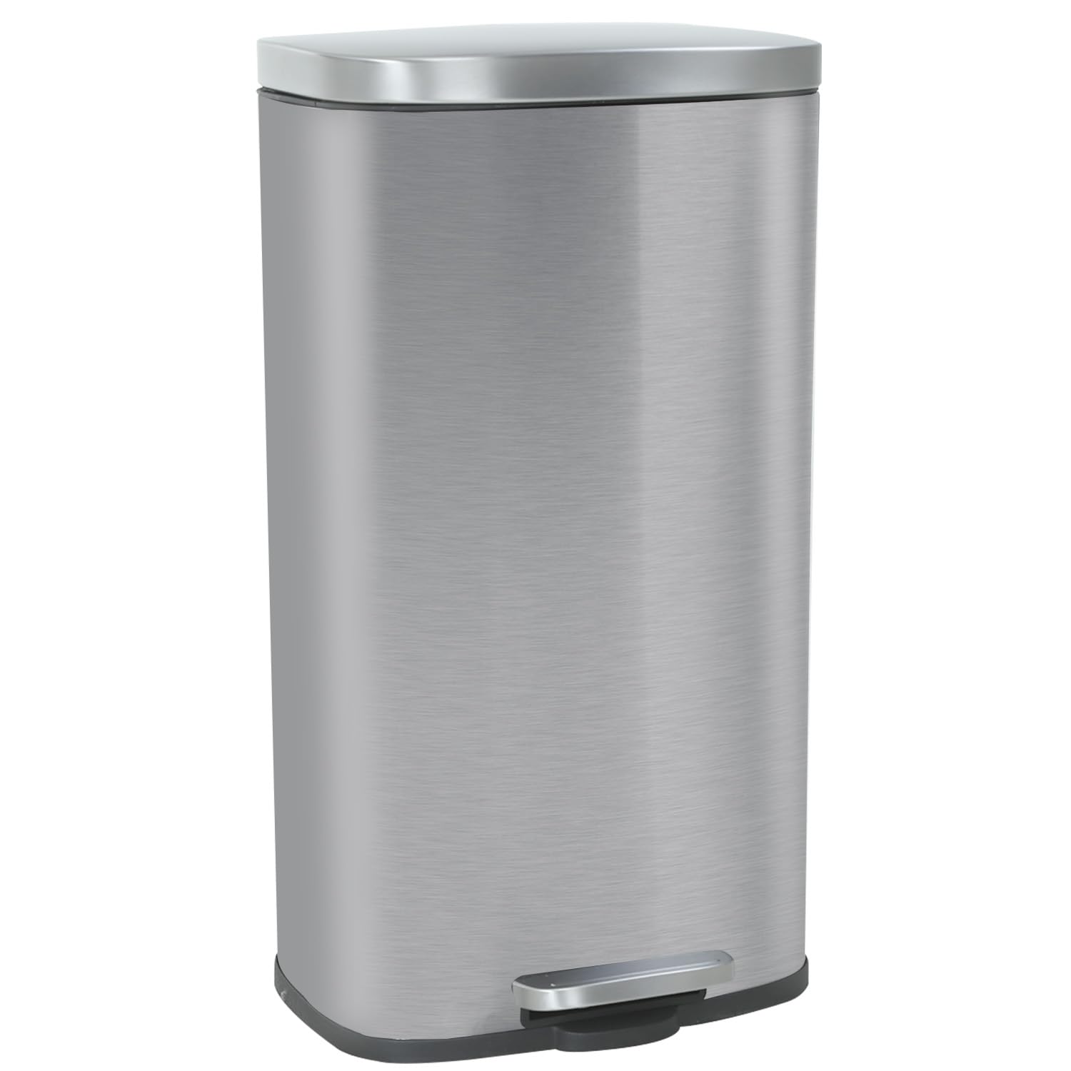 8 Gallon Stainless Steel Trash Can with Lid for Home & Office