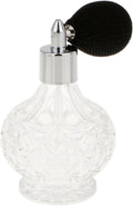 Refillable 100ml Perfume Atomizer w/ Black Sprayer, Topxome