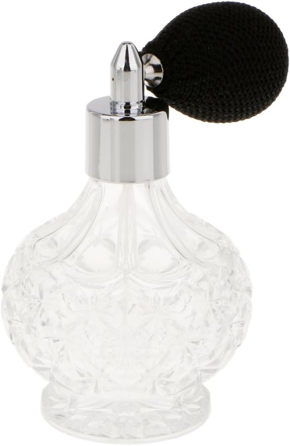Refillable 100ml Perfume Atomizer w/ Black Sprayer, Topxome