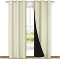 NICETOWN Room Warming Blackout Curtains 80 in - Full Light Blocking