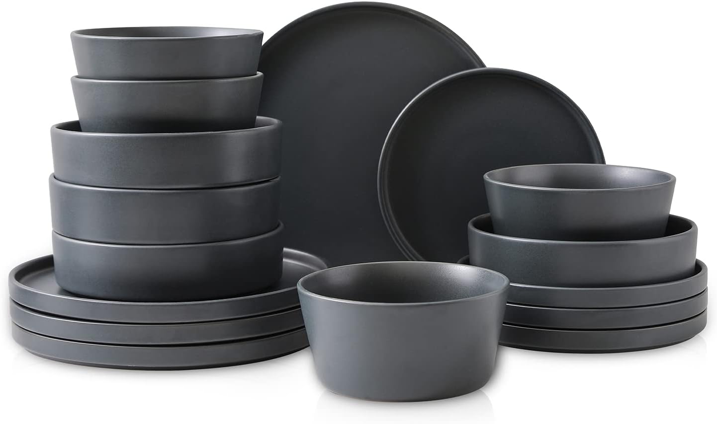 Celina Stoneware 16-Piece Dinnerware Set for Modern Dining