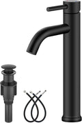 Aolemi Matte Black Vessel Sink Faucet for Elegant Bathrooms