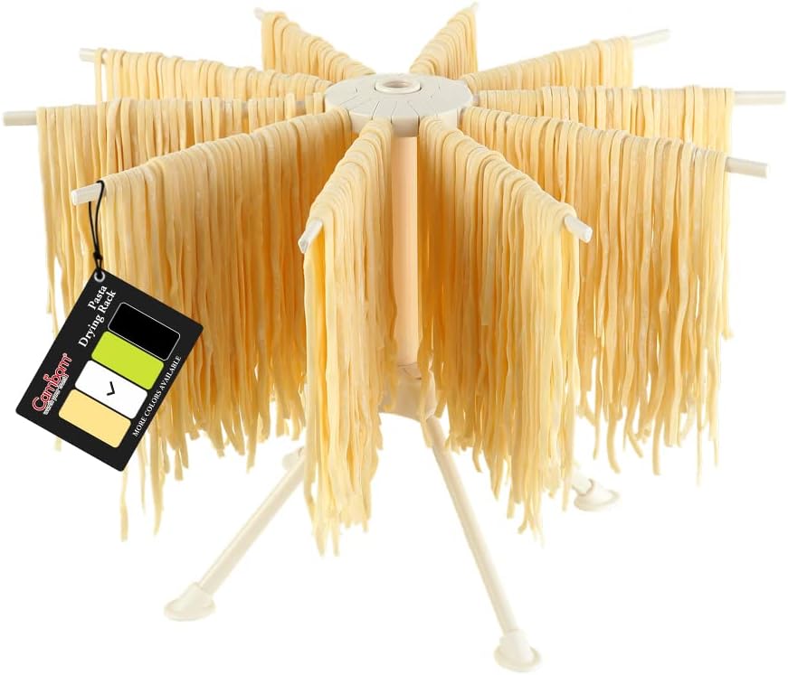 Compact Cambom Pasta Drying Rack - 10 Bar Handles