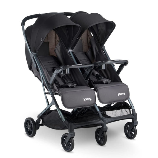 Joovy Kooper X2 Double Stroller with Snack Trays and Canopies