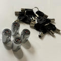 RiKey Security 4X Tubular Cylinder Locks KEYED Alike - Secure Storage