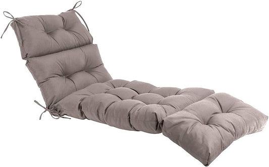 QILLOWAY Indoor/Outdoor Chaise Lounge Cushion for Comfort