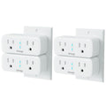 GHome Smart Plug Mini 2.4G Wi-Fi Outlet 4 Pack - Stable 15A Connection