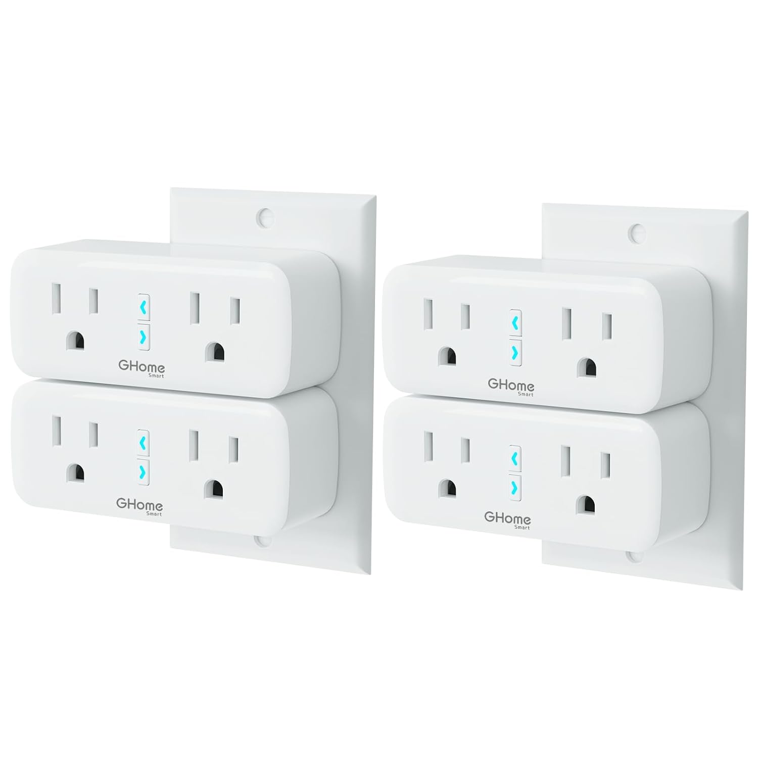 GHome Smart Plug Mini Wi-Fi Outlet with Voice Control and Timer