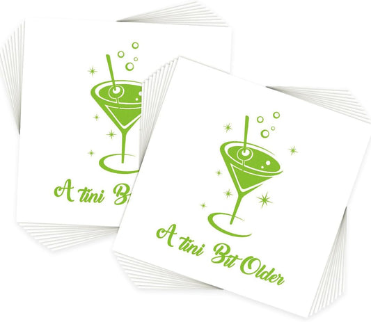 A Tini Bit Older Martini Napkins - Party Perfection!