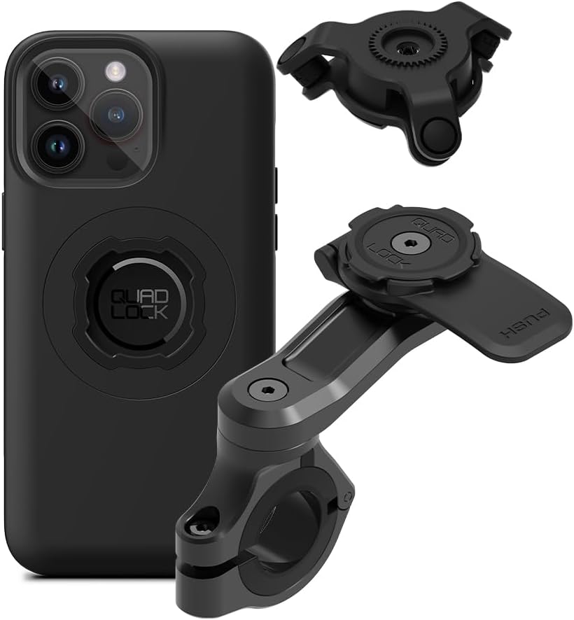 Quad Lock Motorcycle Handlebar Mount PRO Kit with MAG Case