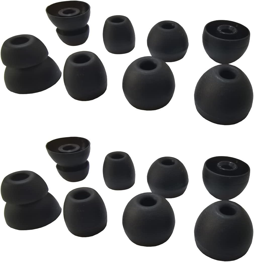 8 Pairs Luckvan Silicone Ear Tips - Enhanced Fit