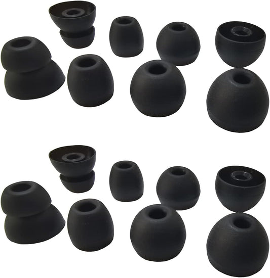 8 Pairs Luckvan Silicone Ear Tips - Enhanced Fit