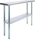 Stainless Steel 14 in. x 48 in. Work Table - NSF Certified Prep Table