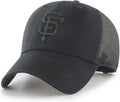 MLB Unisex Black Mesh Trucker Snapback Cap - Mid Crown Fit