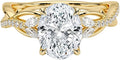 1-3 CT Moissanite Engagement Ring - Handcrafted Oval Solitaire
