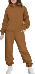 Girls 2 Piece Tie Dye & Plaid Sweatshirt and Baggy Sweatpants - Cozy