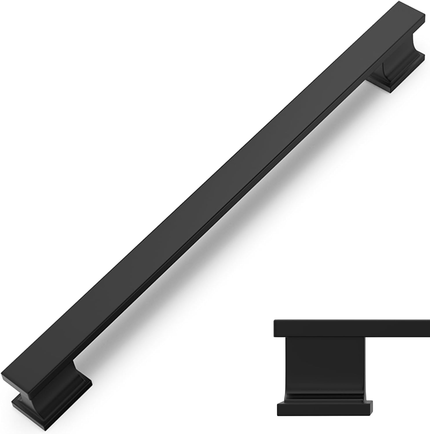 COTYKILEY 10 Pack Matte Black Cabinet Handles for Kitchen Use