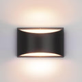 Black Modern LED Wall Sconce - Up and Down Indoor Light 3000K