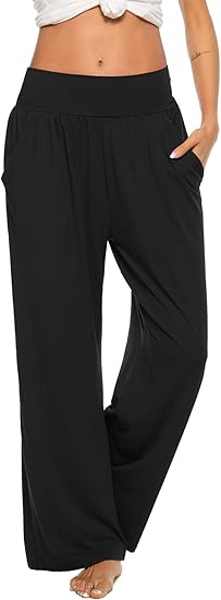 ZJCT Womens Yoga Sweatpants Comfy Loose Casual Wide Leg Joggers