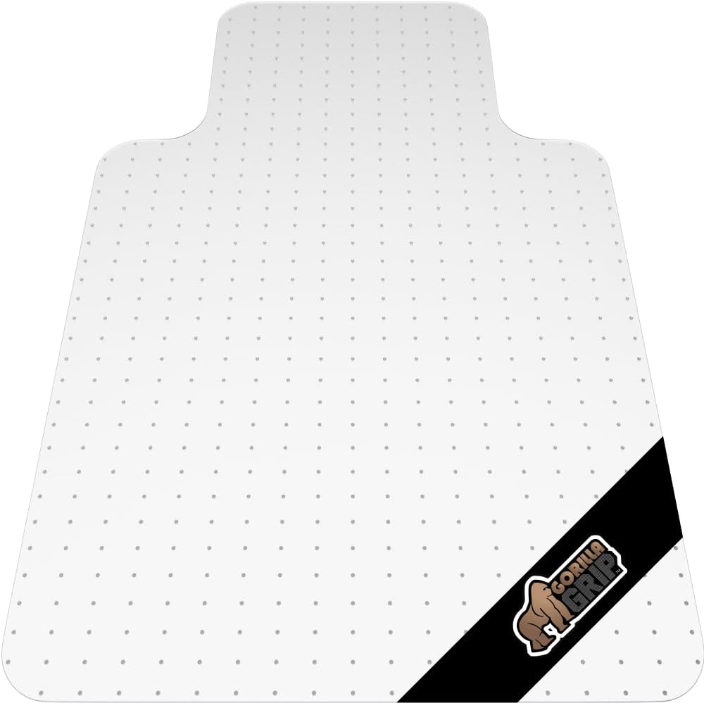 GORILLA GRIP Slip Resistant Office Chair Mat for Carpet Floors