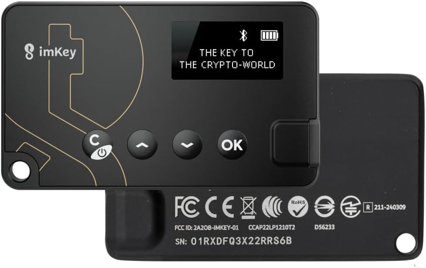 imKey Pro Cryptocurrency Hardware Wallet with CC EAL 6+ Security