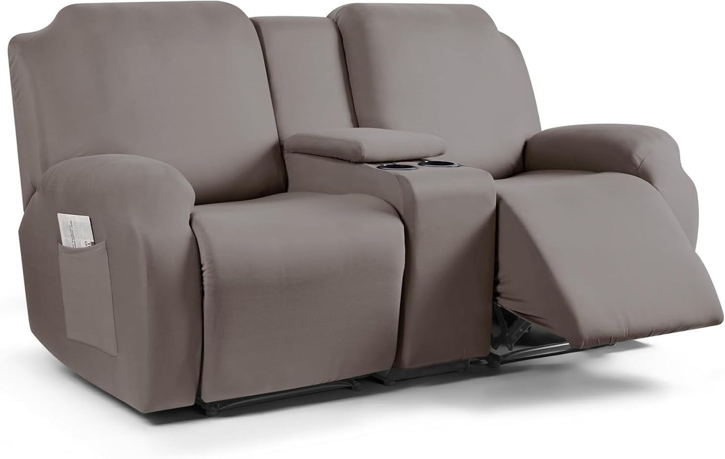 TAOCOCO Recliner Loveseat Cover with Console for Perfect Fit