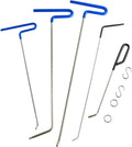 Dent Removal Rods Paintless Dent Repair Set with Air Wedge - 10 Pieces