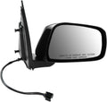 TRQ Passenger Side Power Heated Mirror with Memory Paint to Match
